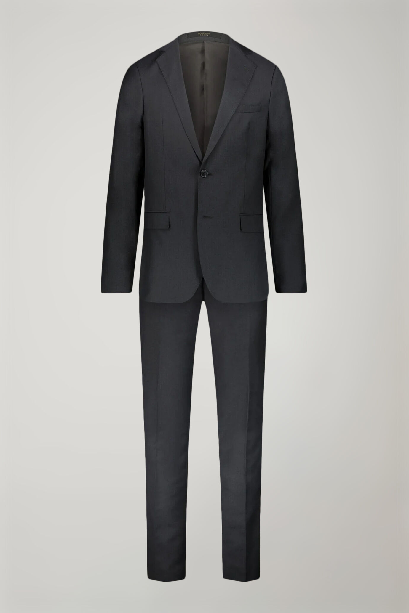 Men's single breasted suit mix size dk grey image number 8